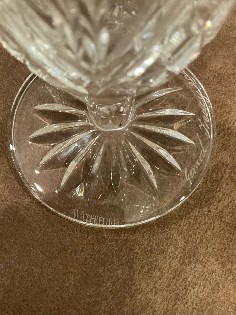 Waterford Crystal Ashbury Vase Signed by Gerard Treacy
